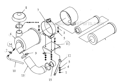 Page D Diagram and Parts List for MK-4036HY  MK Diamond Concrete Saw